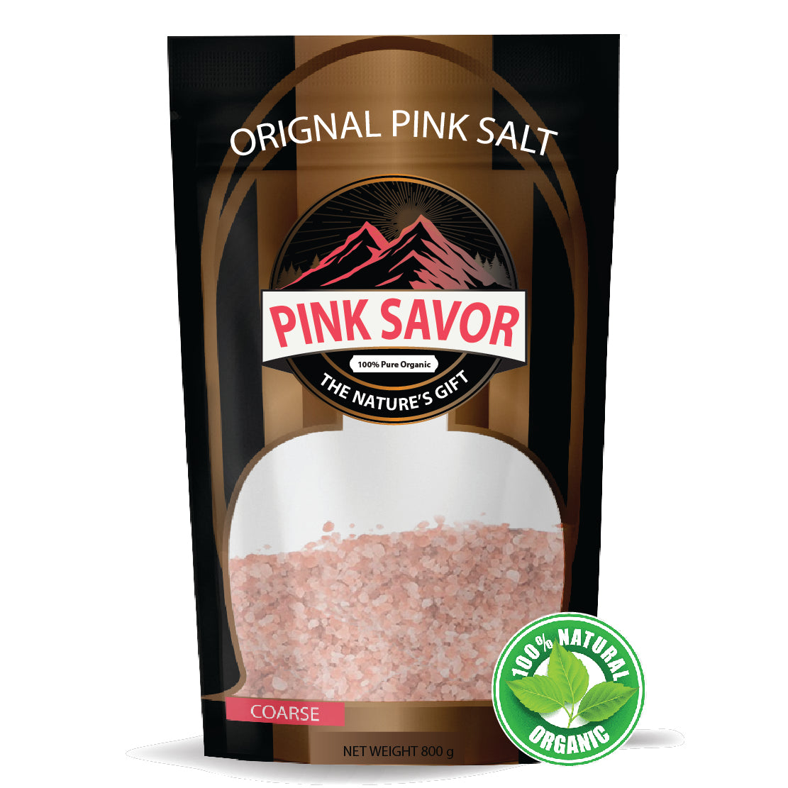 Coarse Edible Pink Salt - 800g | Natural & Mineral-Rich - $10